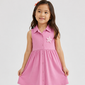 Pink Blossom Collared Dress