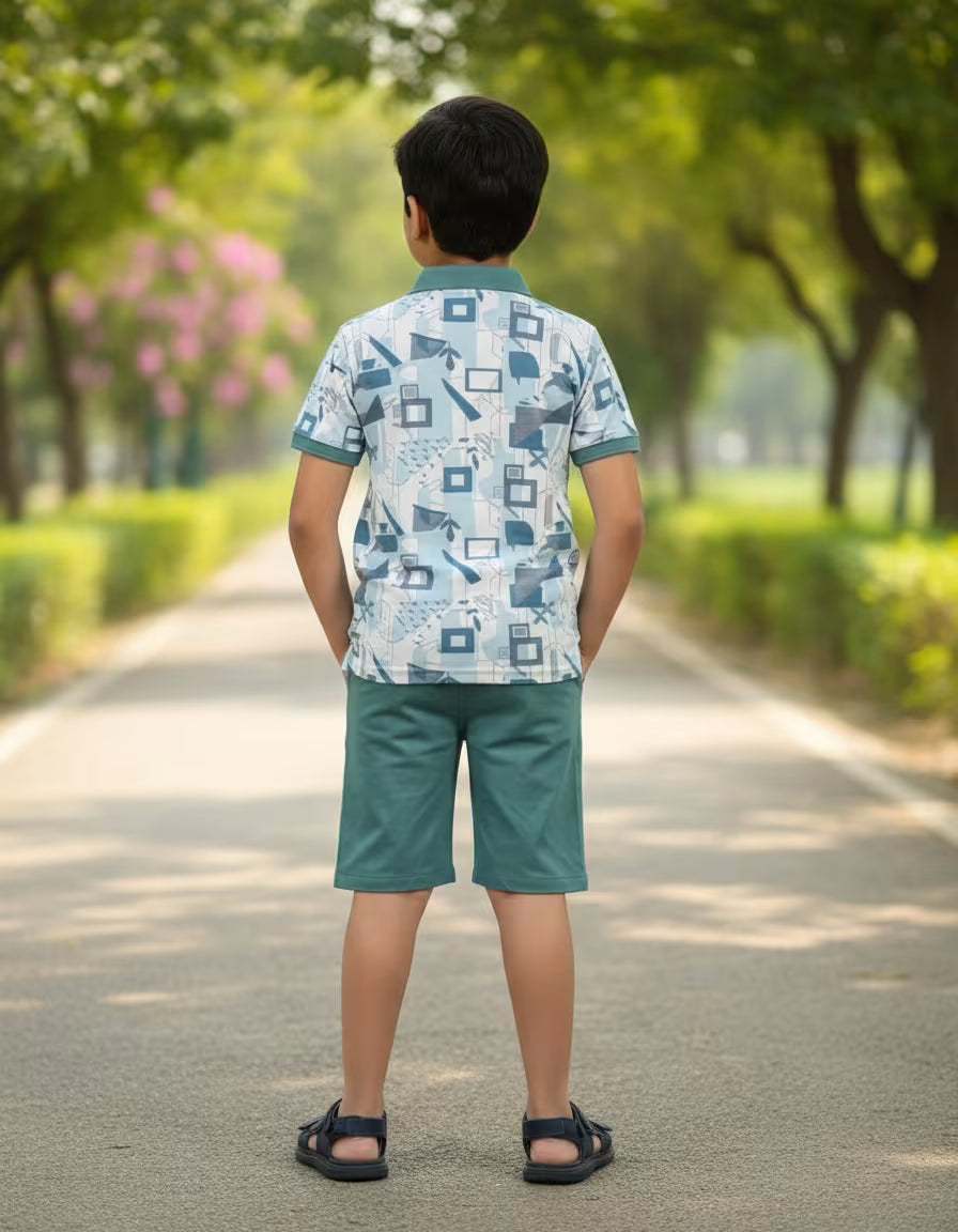 KIDS COLLAR TSHIRT SET
