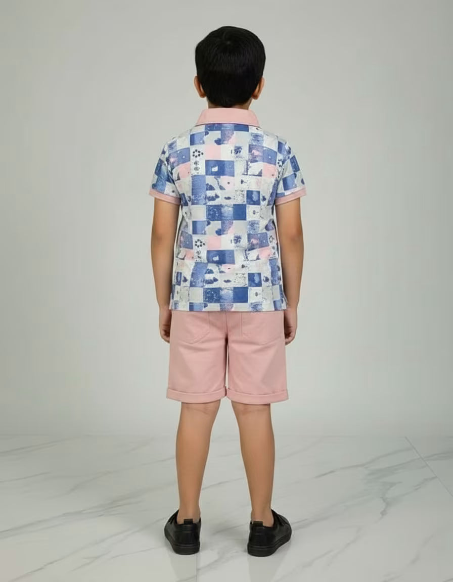 KIDS COLLAR TSHIRT SET