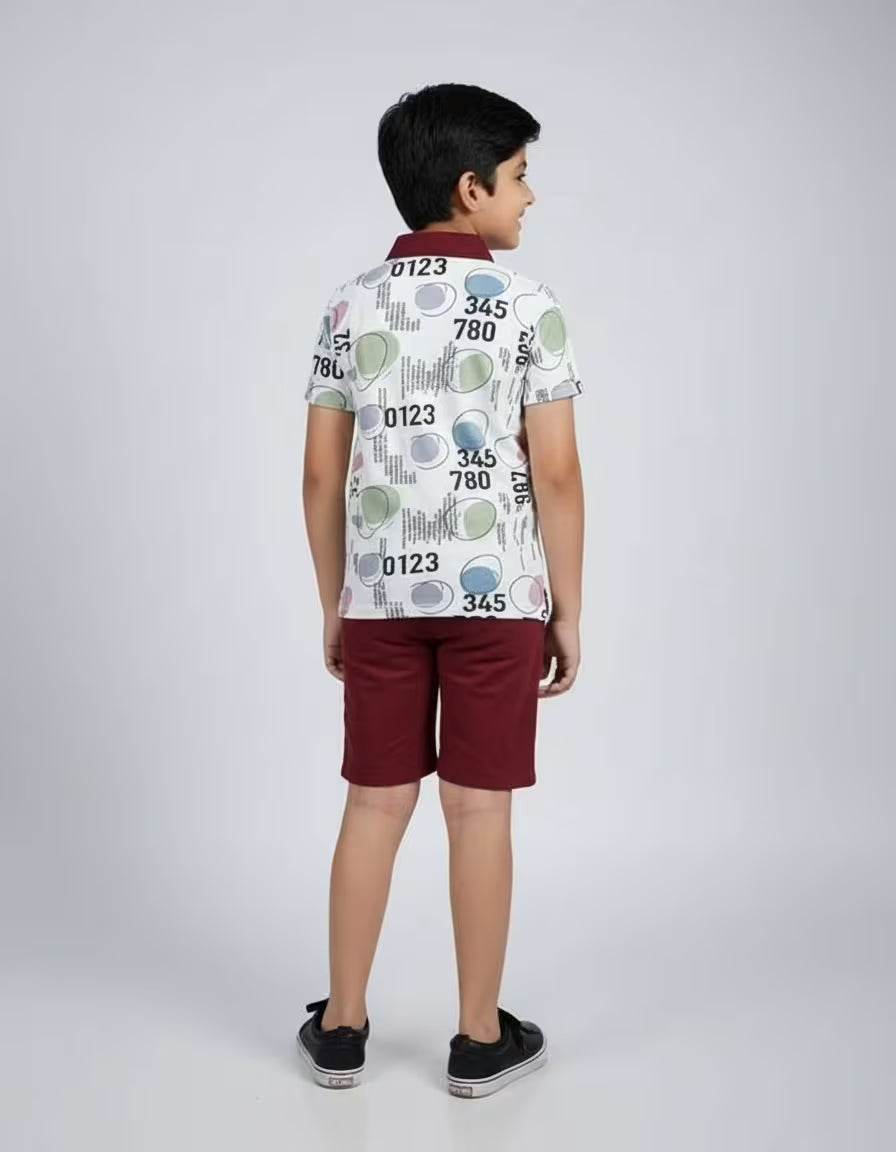 KIDS COLLAR TSHIRT SET