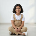 Soft Beige Tunic & Pant Set for Girls