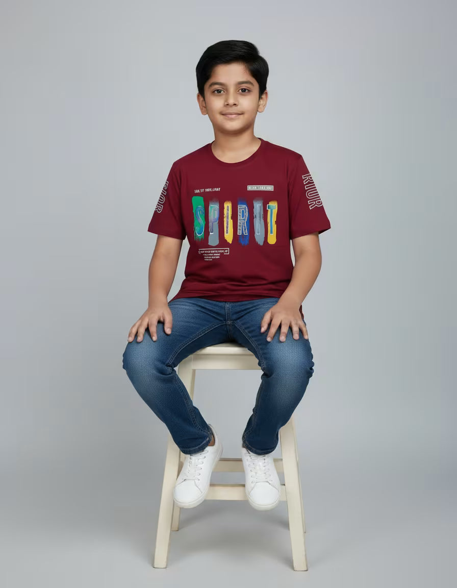 Maroon Spirit Graphic T-Shirt