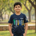 Navy Spirit Graphic T-Shirt