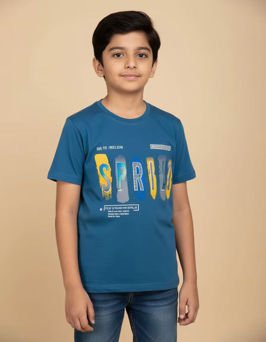 Boys’ Trendy Spirit Blue Tee