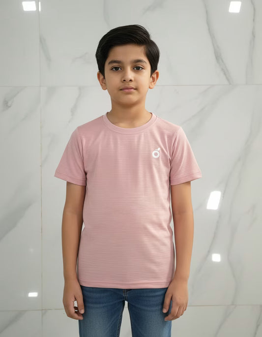 Soft Pink Basic T-Shirt for Boys