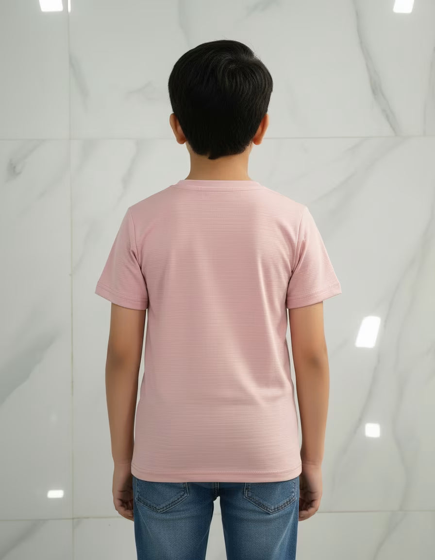 Soft Pink Basic T-Shirt for Boys