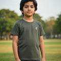 Forest Olive Boys’ Casual Tee