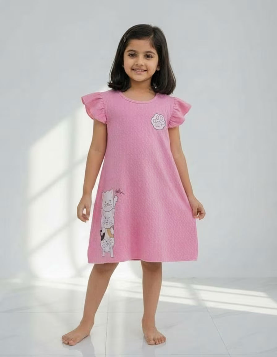 Little Kitty Pink Playtime Frock