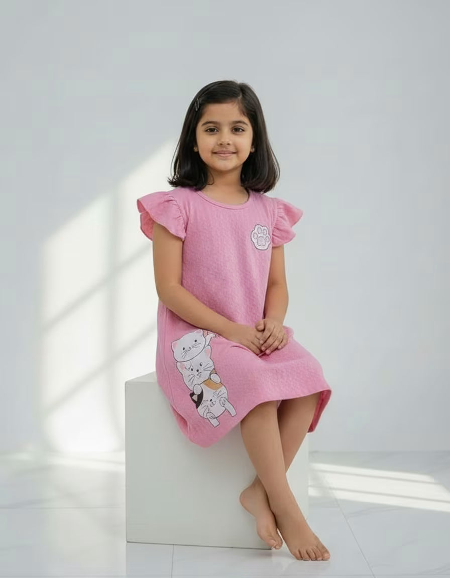 Little Kitty Pink Playtime Frock
