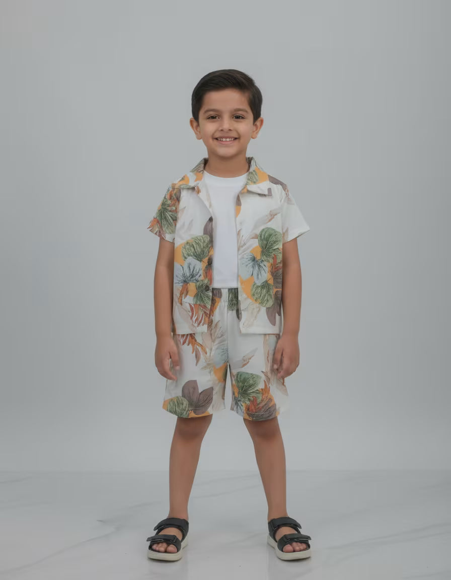 Tropical Breeze Shirt & Shorts Set
