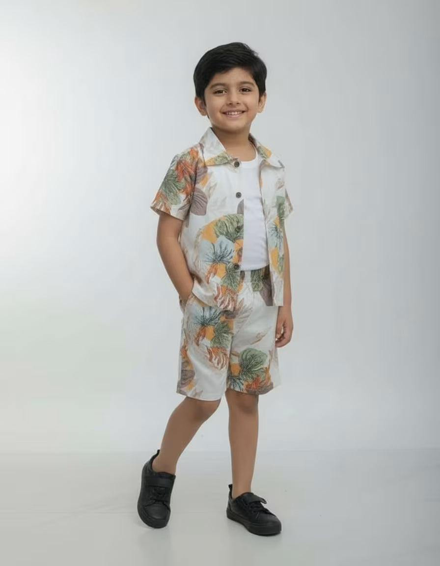 Tropical Breeze Shirt & Shorts Set