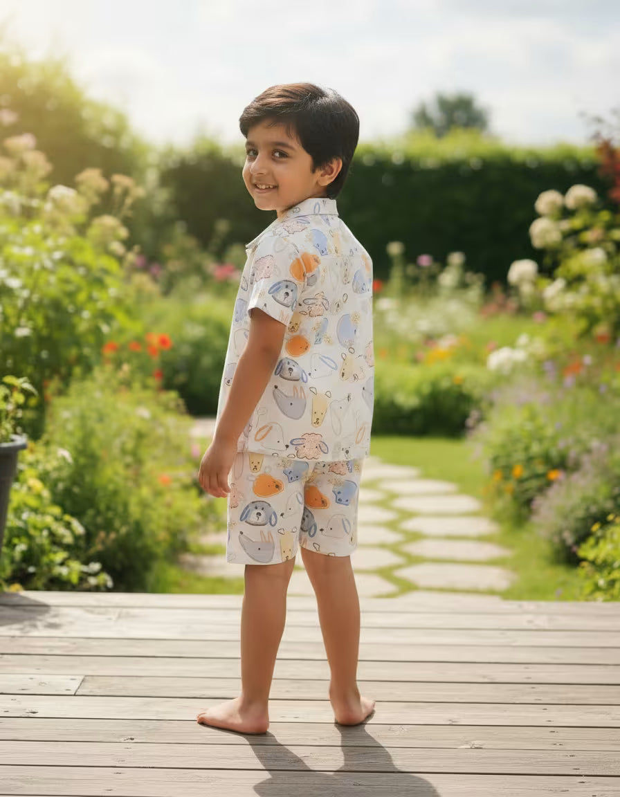 Animal Buddies Shirt & Shorts Set