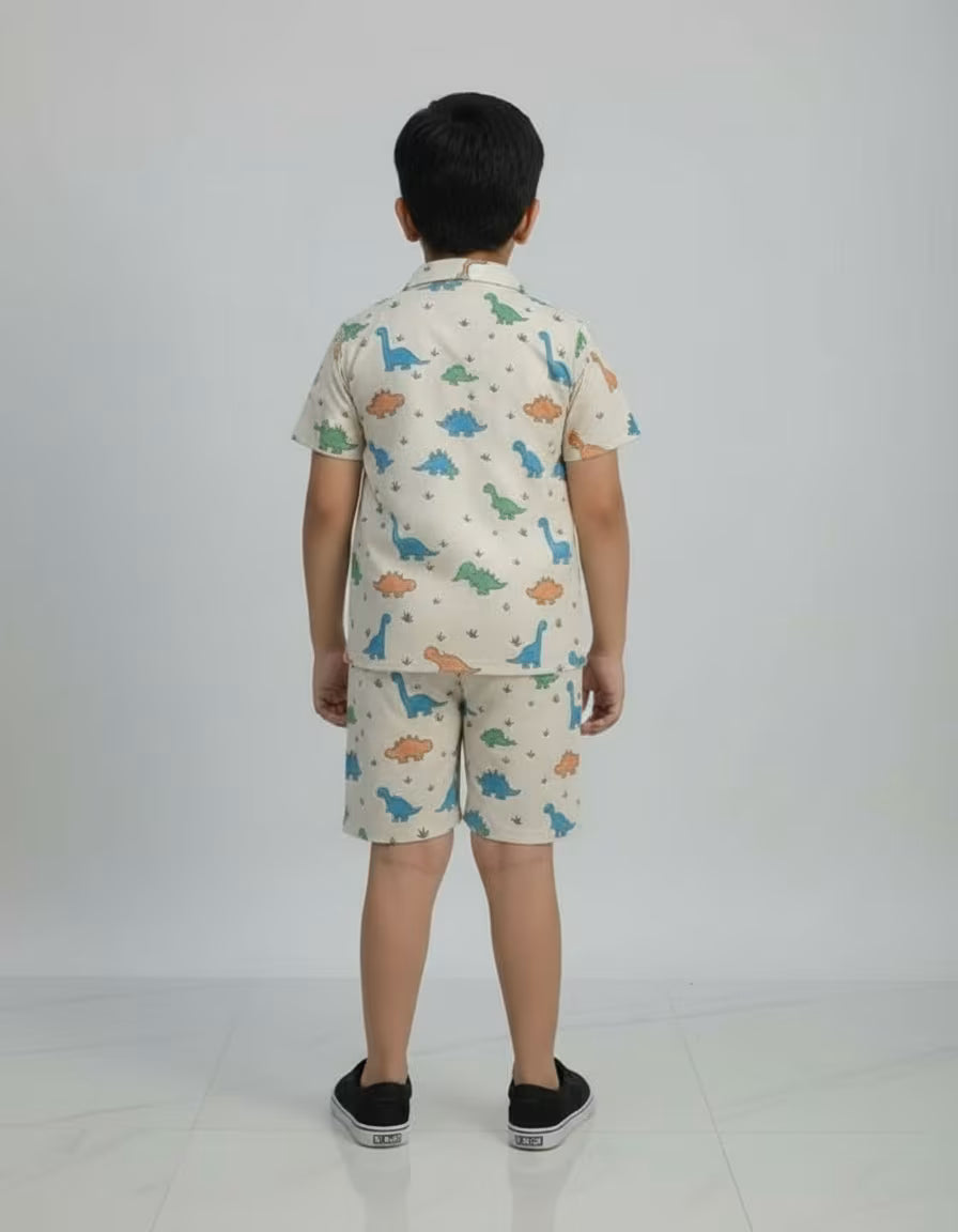 Dino Tracks Shirt & Shorts Set