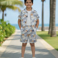 Island Palm Shirt & Shorts Set