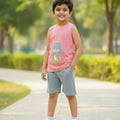Pink Teddy Patch Summer Set