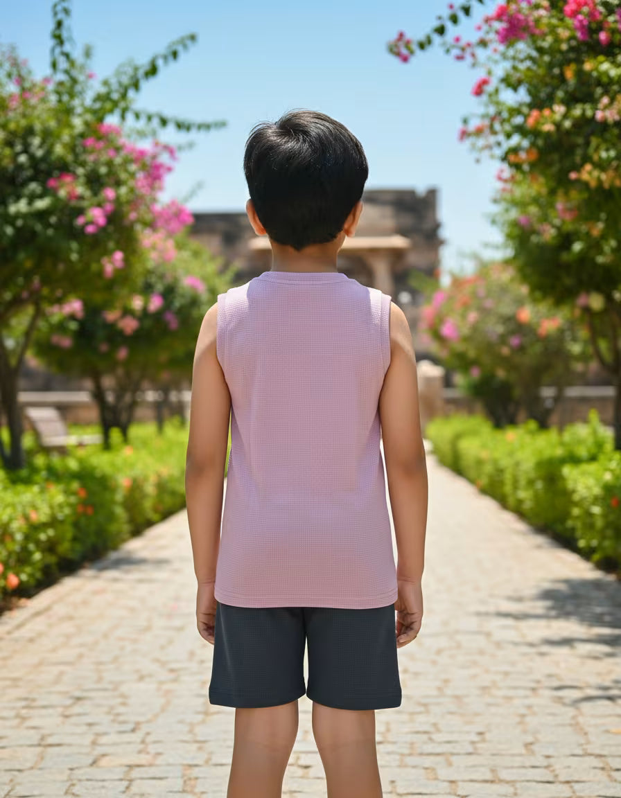 Purple Teddy Patch Summer Set