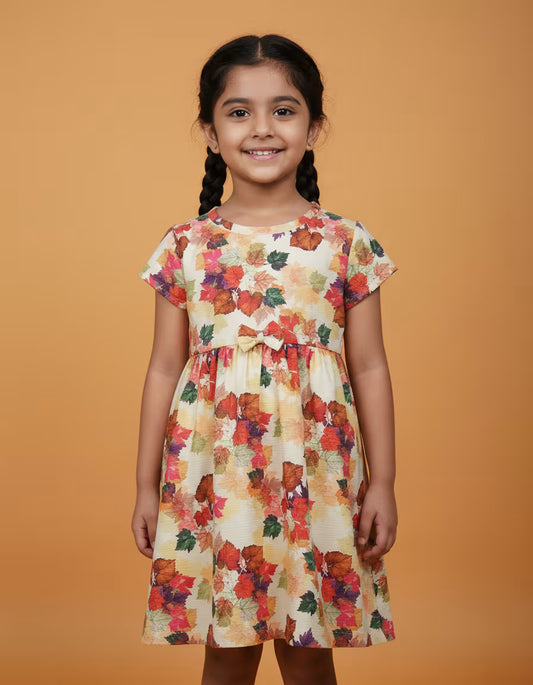 Autumn Leaves Bow Dress