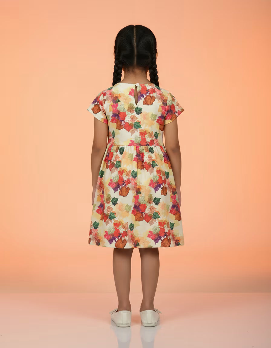 Autumn Leaves Bow Dress