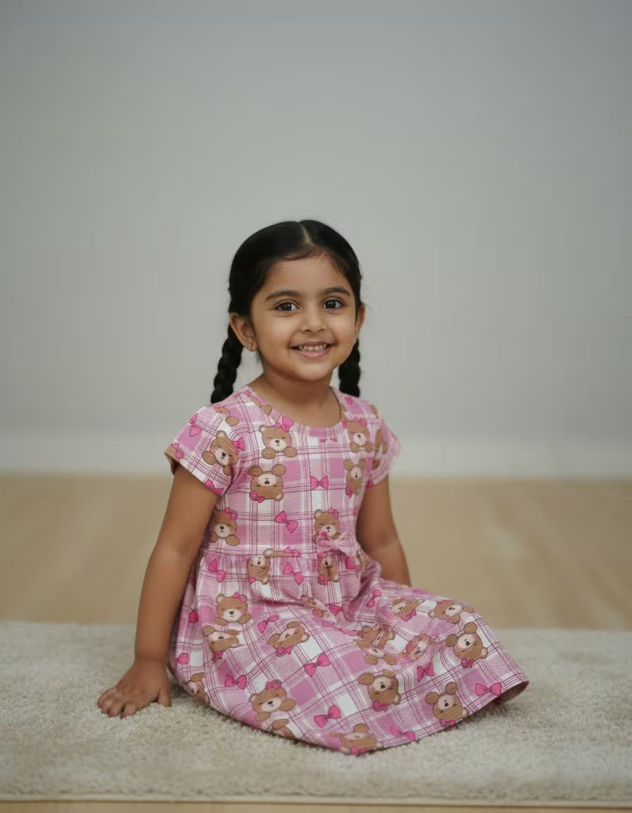 Pink Teddy Bow Dress
