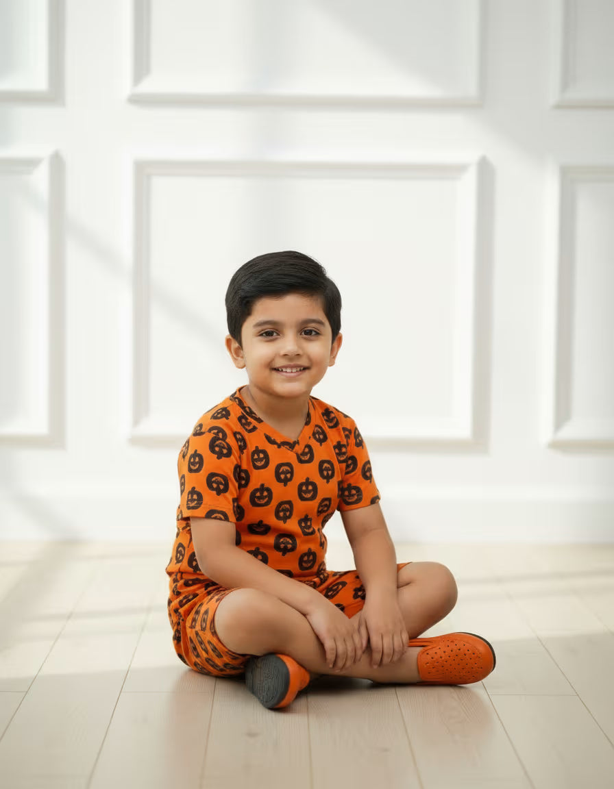 Orange Pumpkin Pop Co-Ord Set