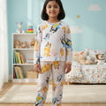 Kids Cartoon Pals Printed Cotton Co-Ord Set