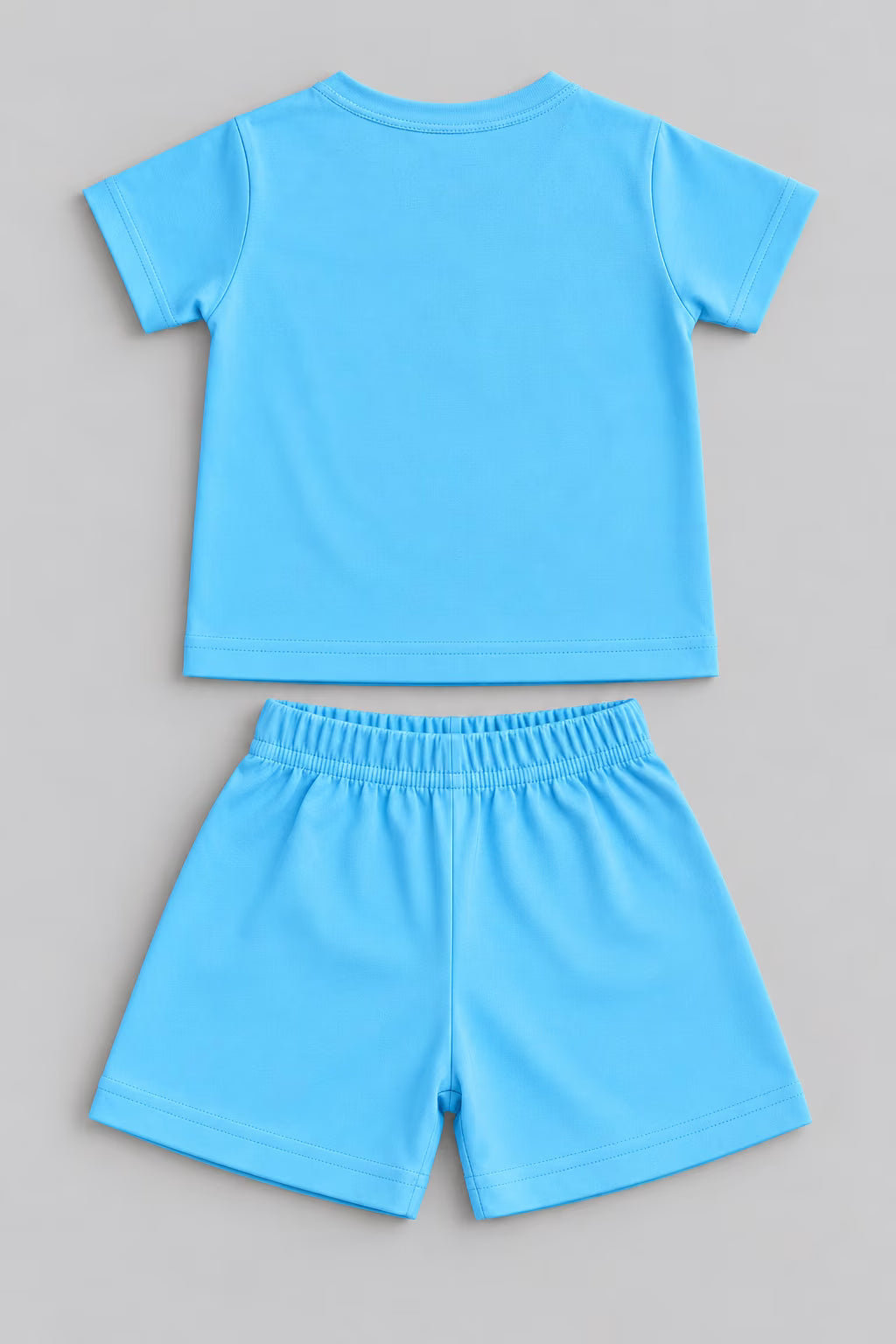 👶 Sky Blue Honey Bunny Baby Cotton Interlock T-Shirt & Shorts Set 🐰💙🌼