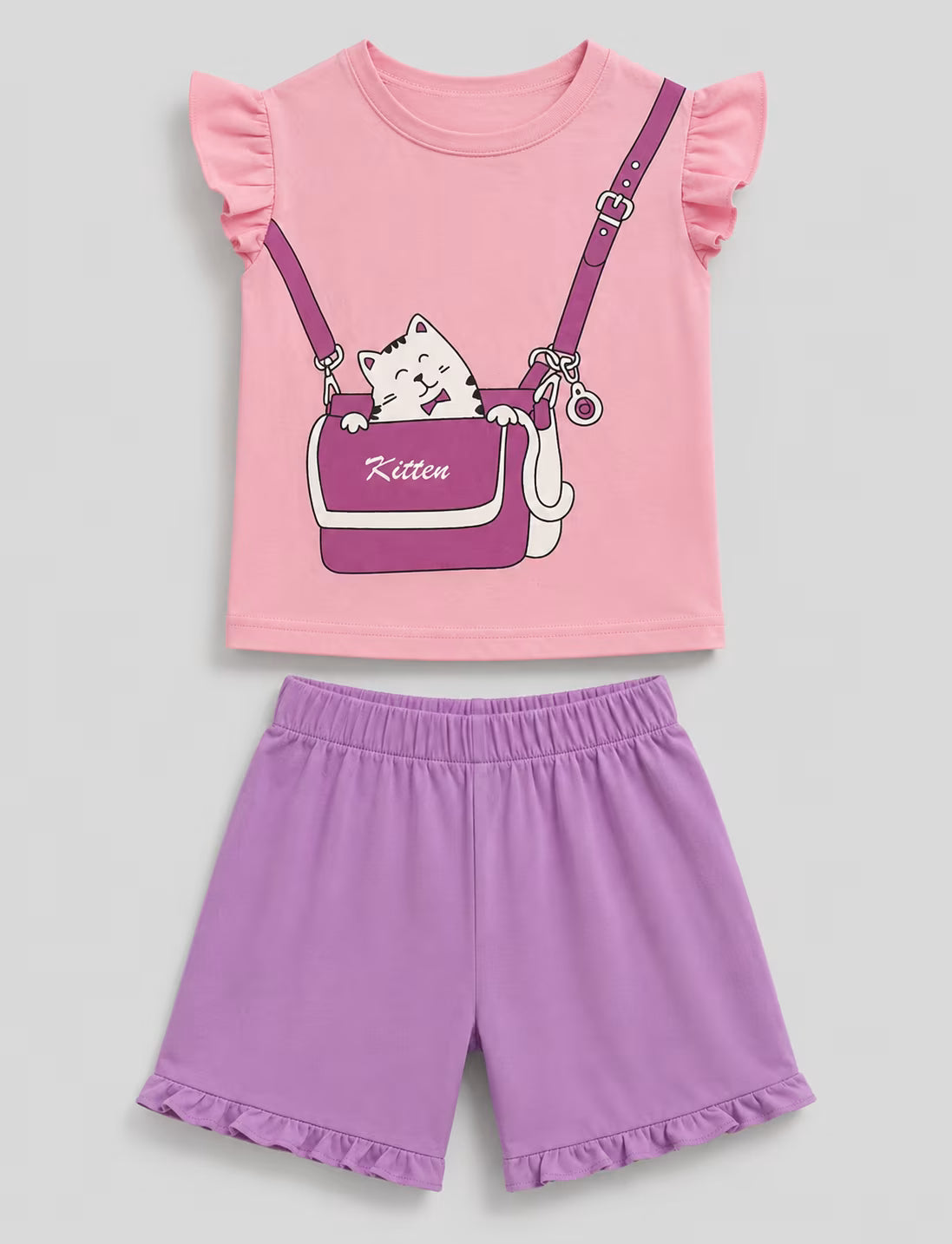 Kitty Charm Lavender Co-ord Set