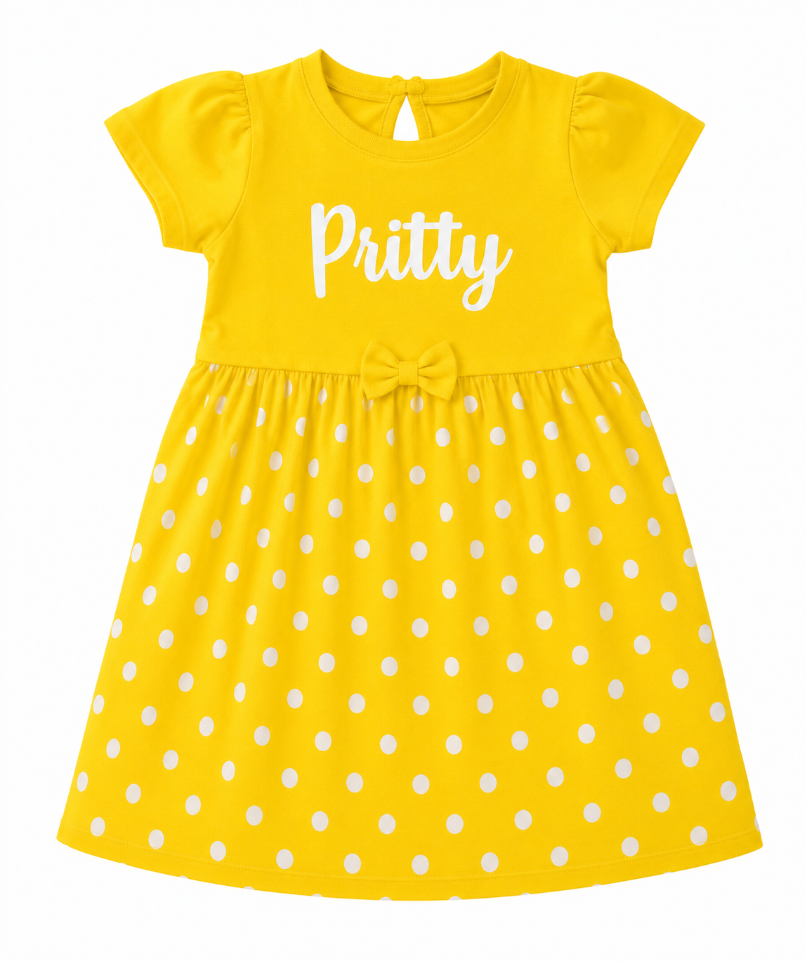 Pretty Sunshine Polka Dot Dress