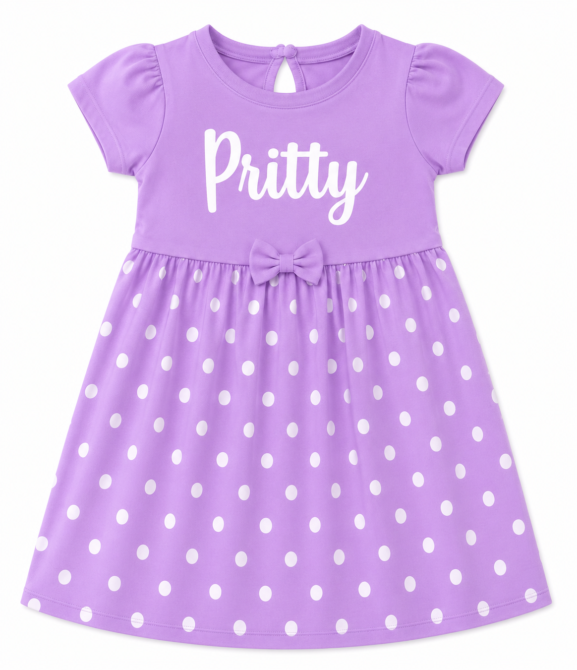 Pretty Purple Polka Charm Dress (Copy)