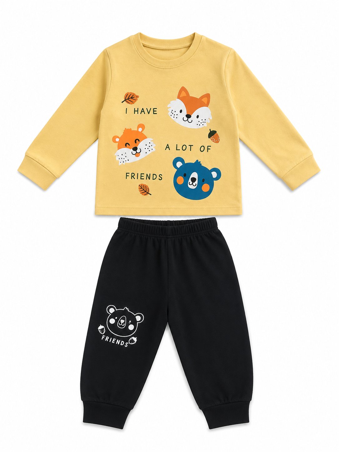 Forest Adventure Mustard Cotton Set