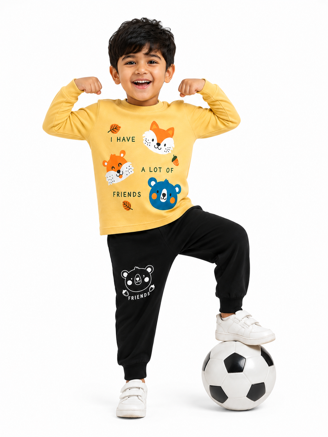 Forest Adventure Mustard Cotton Set