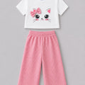 Kitty Bow Crop Co-ord Set