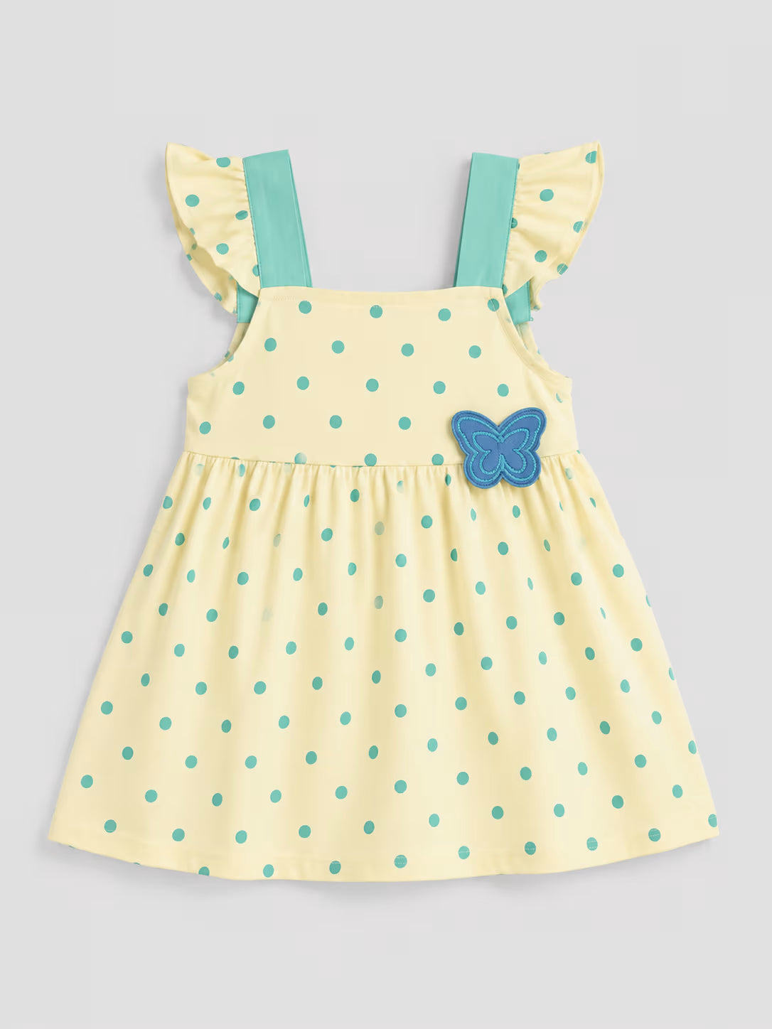Buttercup Butterfly Polka Dot Dress