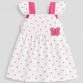 Pink Butterfly Polka Dot Dress