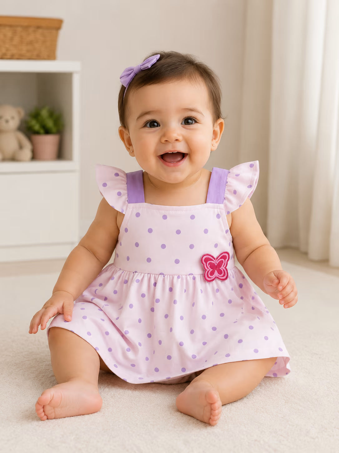 Lavender Dream Polka Dress