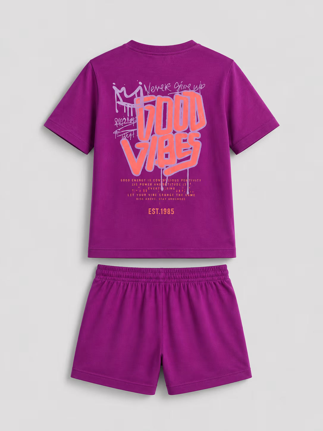 Magenta Never Give Up Co-ord Set