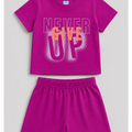Magenta Never Give Up Co-ord Set
