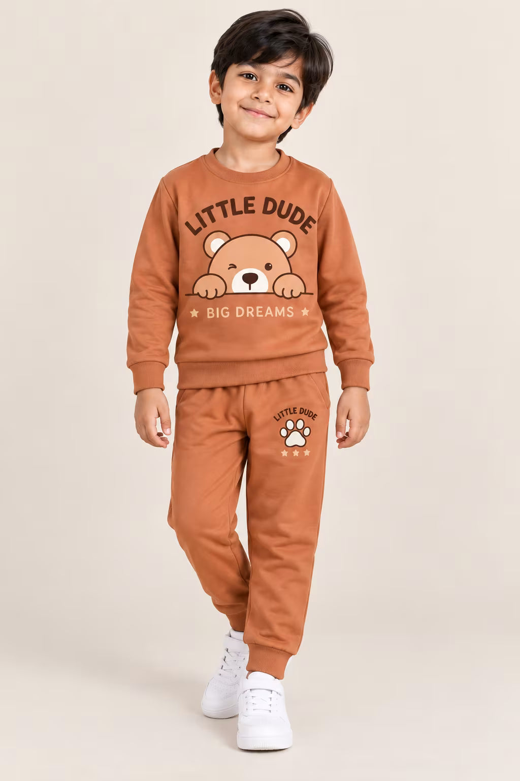 Little Dude Bear Dreams Cotton Co-Ord Set