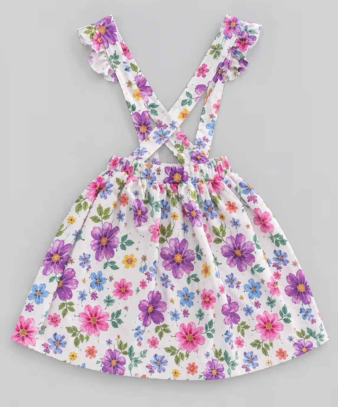 🌸 Floral Bloom Suspender Dress