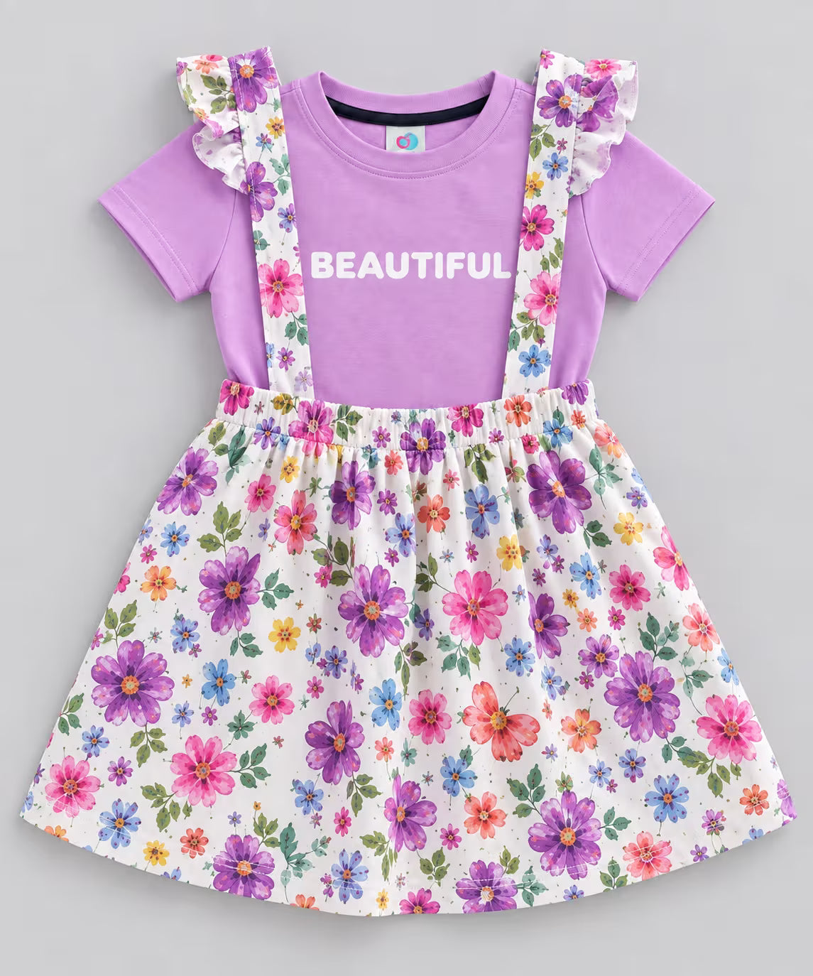 🌸 Floral Bloom Suspender Dress
