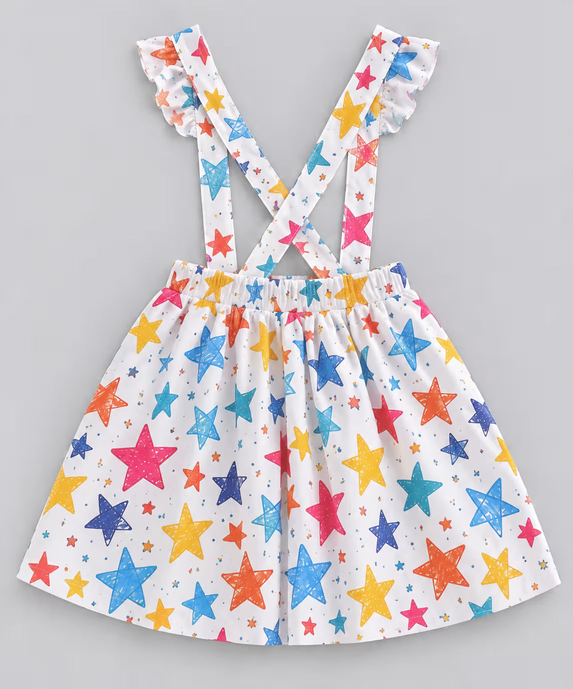 ⭐ Rainbow Star Suspender Dress