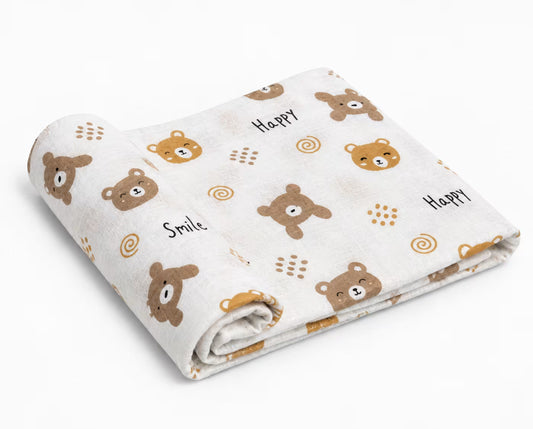 Teddy Bear Happy Baby Swaddle 🧸
