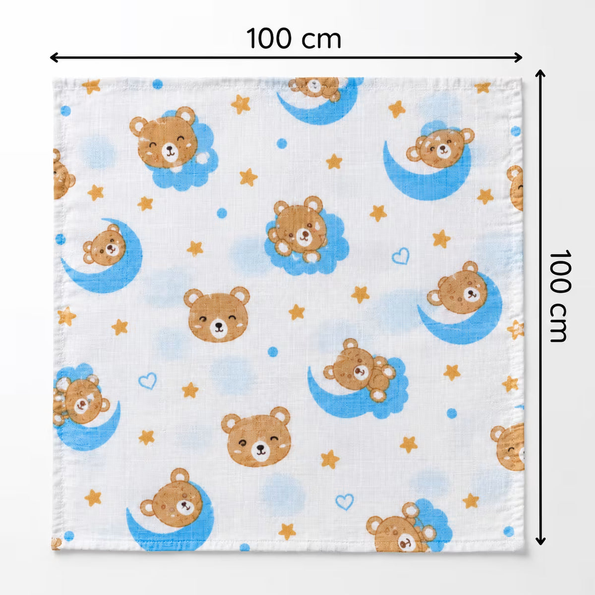 🧸 Dreamy Teddy Bear Baby Swaddle ☁️💙