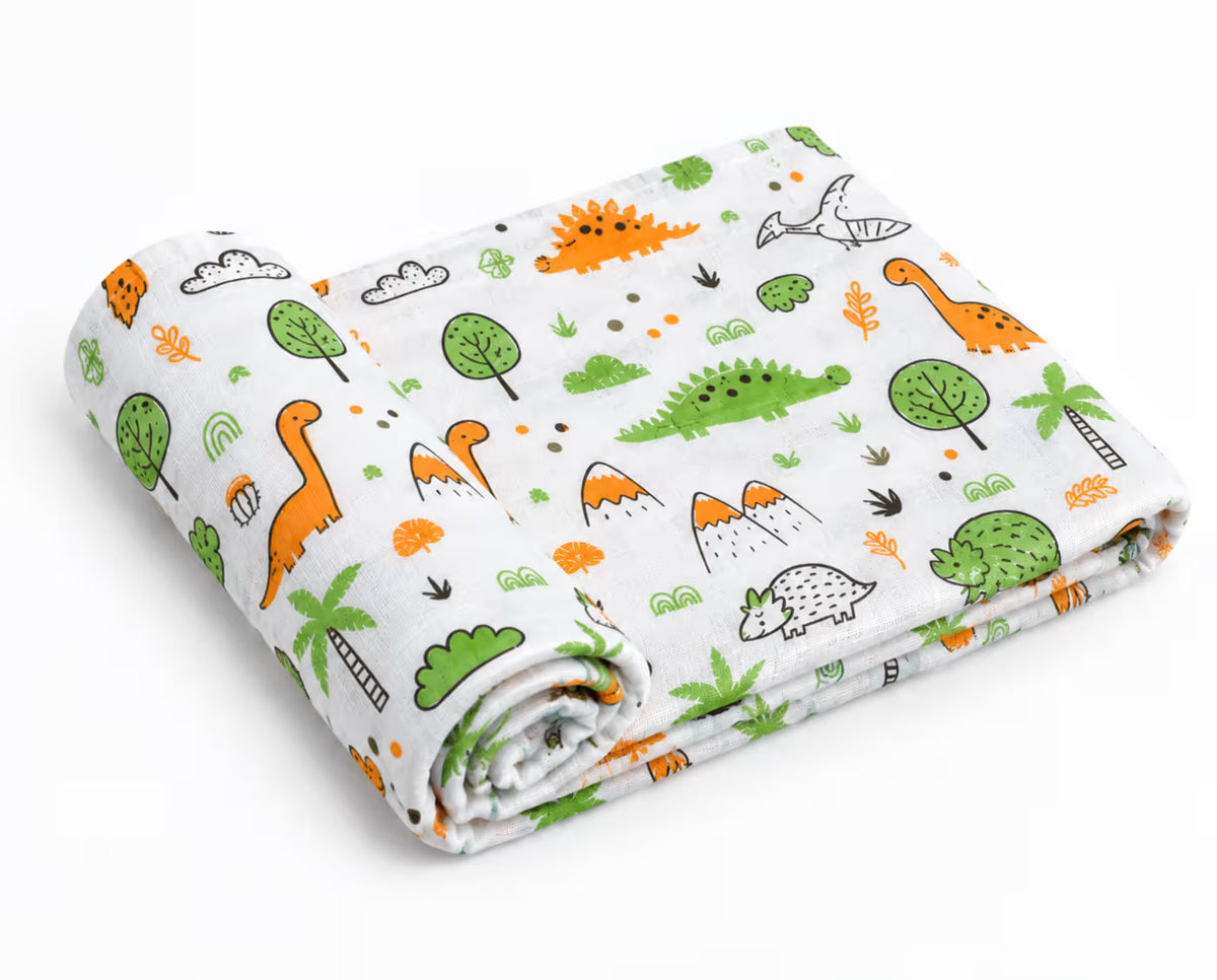 🦕 Dino Adventure Baby Swaddle 🌿