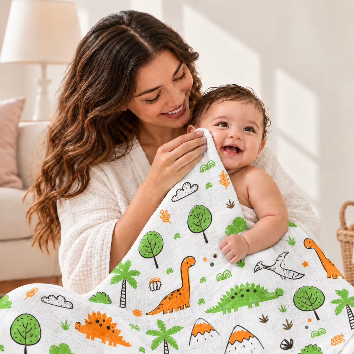 🦕 Dino Adventure Baby Swaddle 🌿
