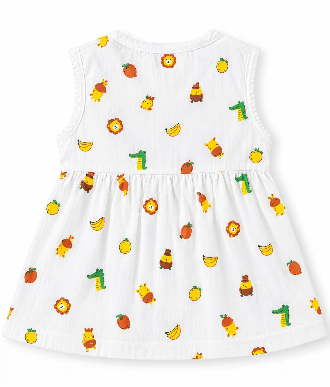 🌿 Jungle Friends Cotton Frock