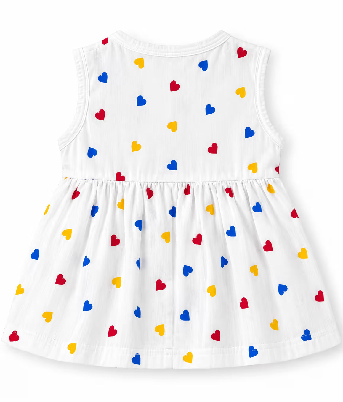 Happy Hearts Baby Frock ❤️💙💛