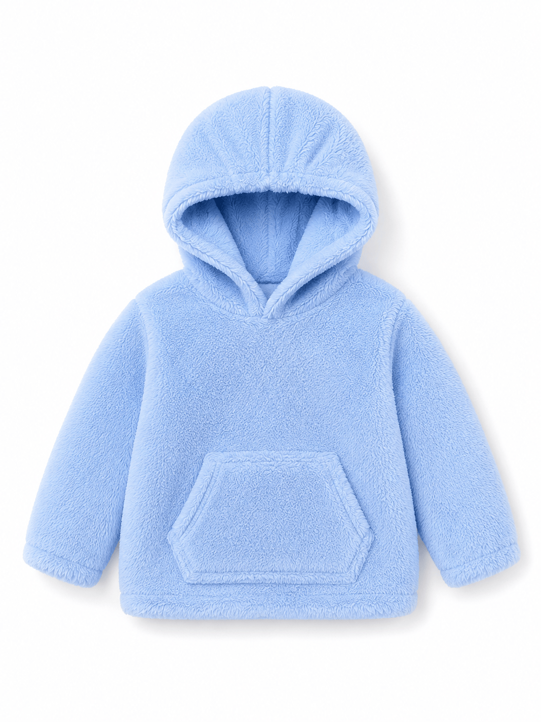 🩵 Sky Blue Cozy Kids Fur Hoodie