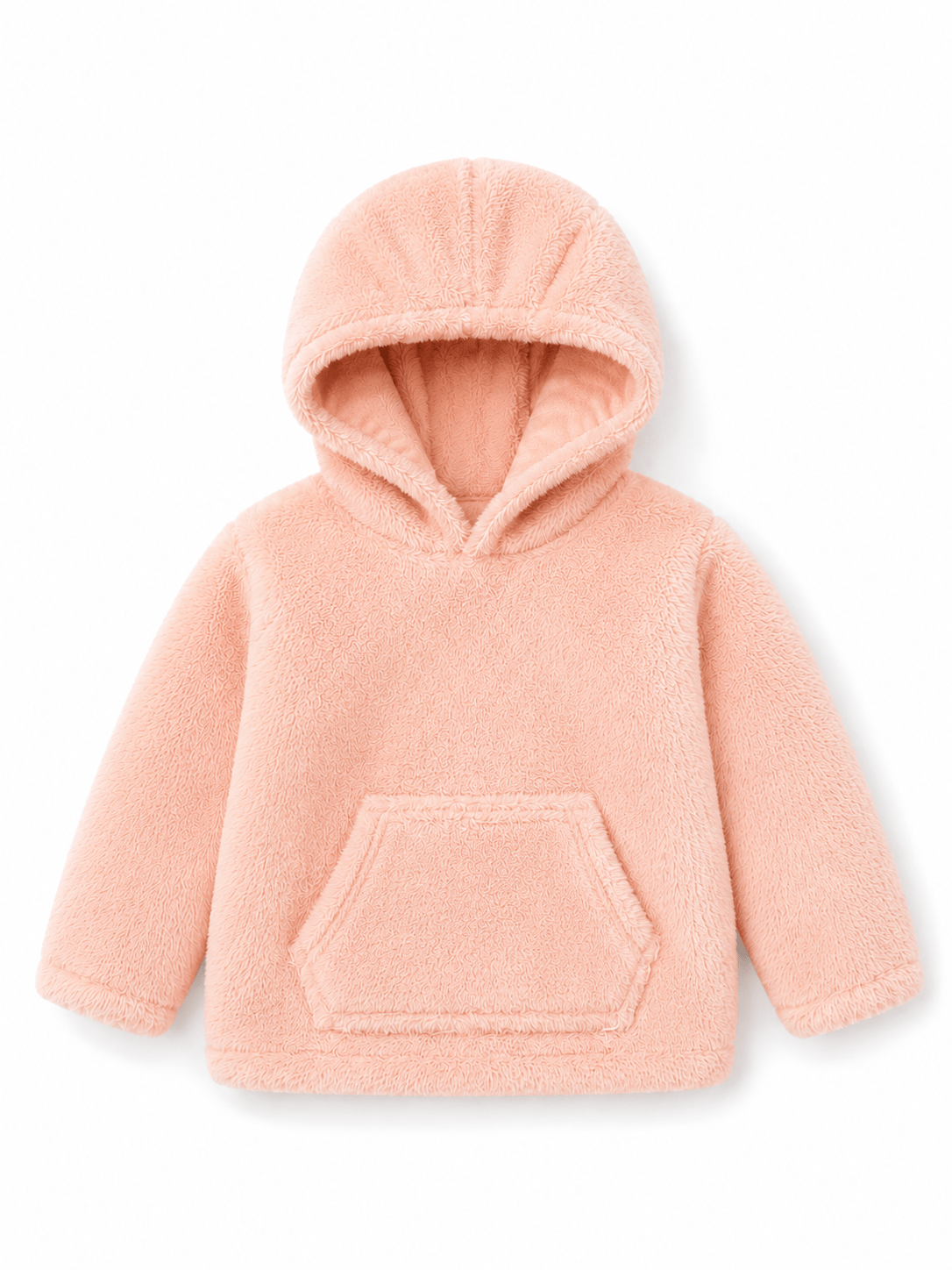 🍑 Peachy Cozy Kids Fur Hoodie