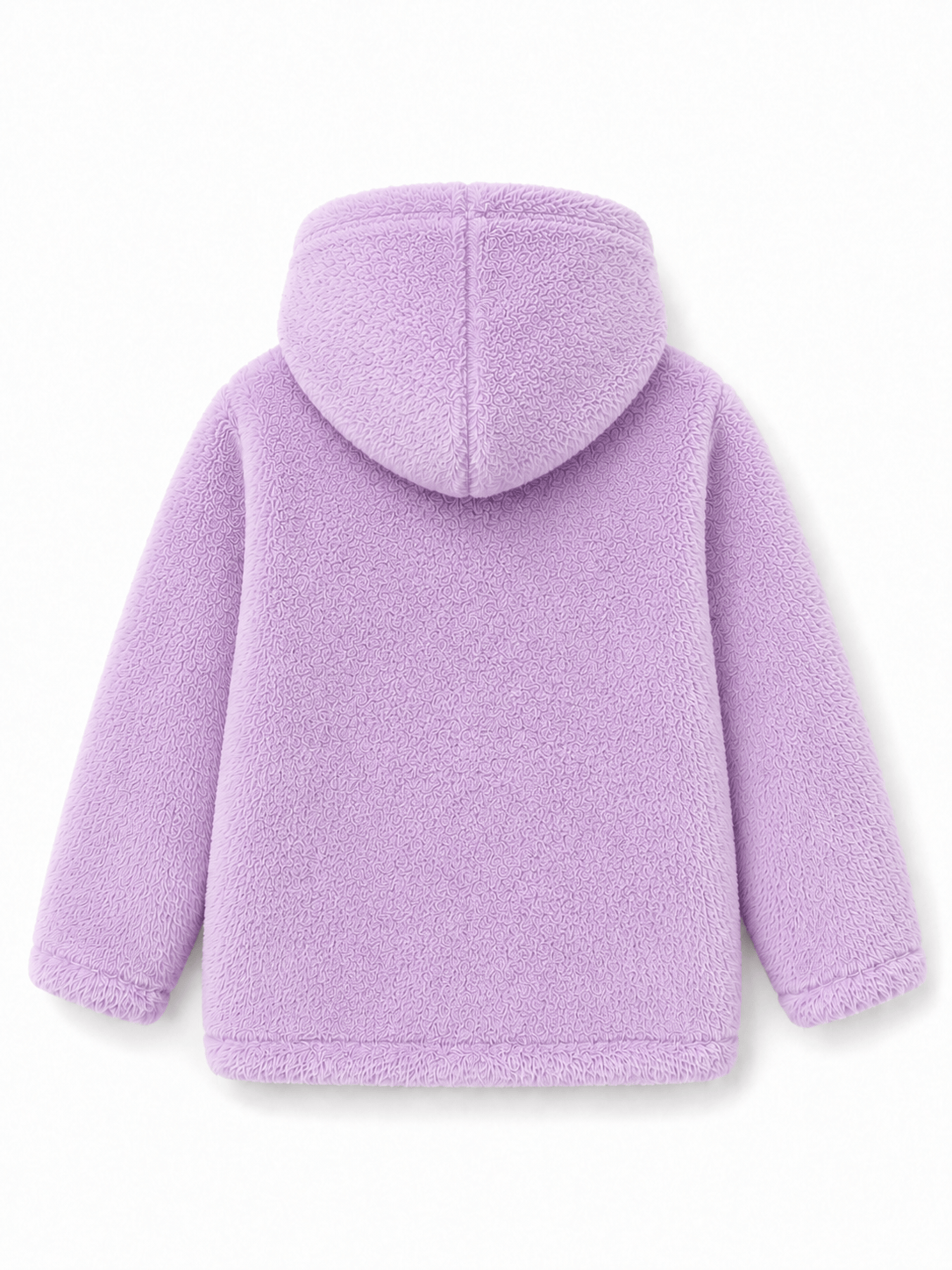 💜 Lavender Cloud Kids Fur Hoodie